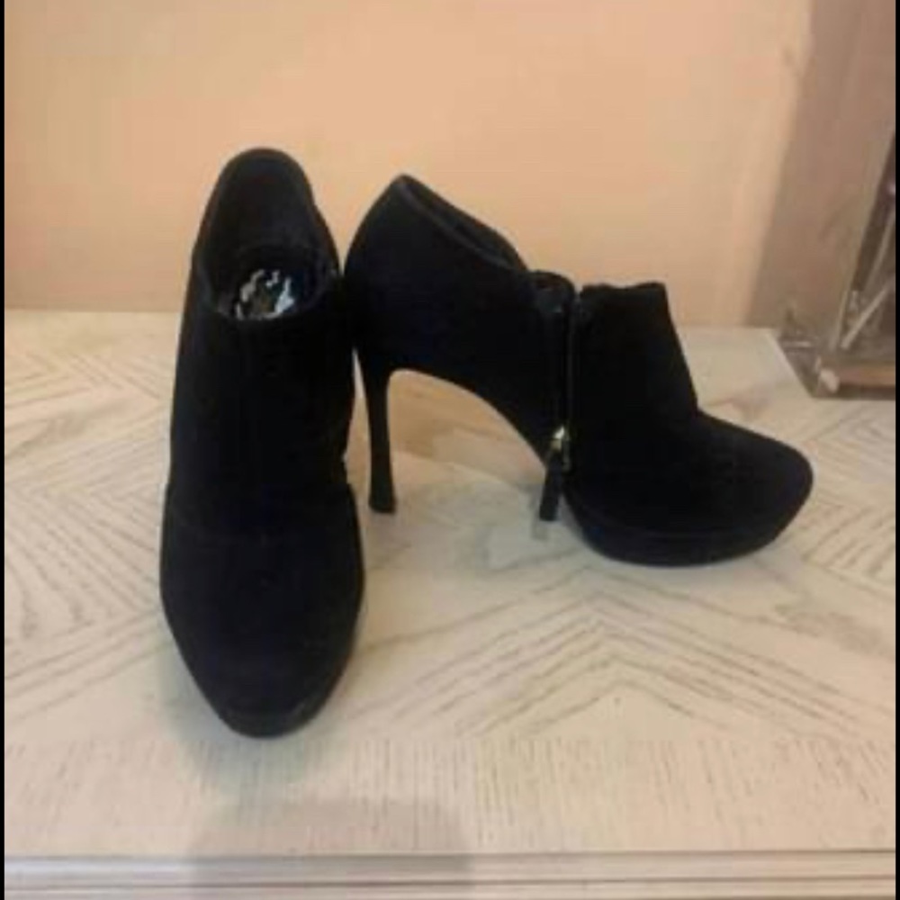 YSL suede booties size 6